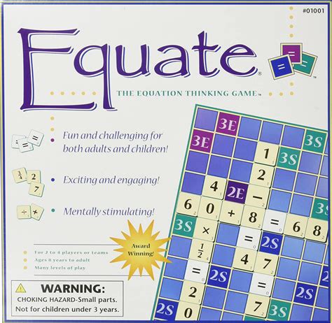 Equate Board Game Printable
